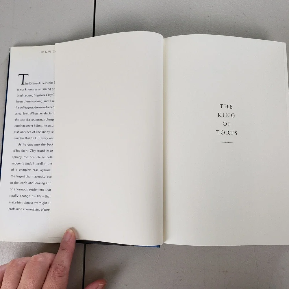 The King of Torts John Grisham First Edition Hardcover 2003 Legal Thriller Book